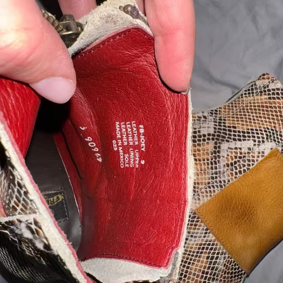 Freebird by Steven Tan and Brown Snakeskin Heeled Boots - Picture 4 of 5